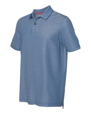 IZOD - Advantage Performance Sport Shirt with Stealie Woven Patch- L BLUE